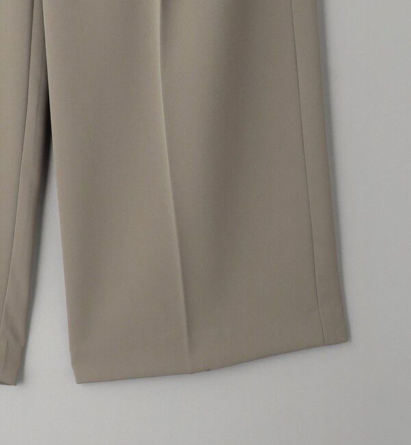 BEAUTY&YOUTH UNITED ARROWS「【WEB限定 Wardrobe DAILY MINIMAL】ダブルクロス タックワイドストレートパンツ ウォッシャブル」|スラックス|