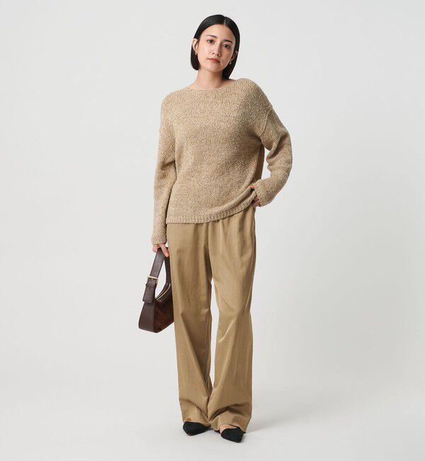 BEAUTY&YOUTH UNITED ARROWS「コットンレーヨンサテン ドローストワイドパンツ」|その他|