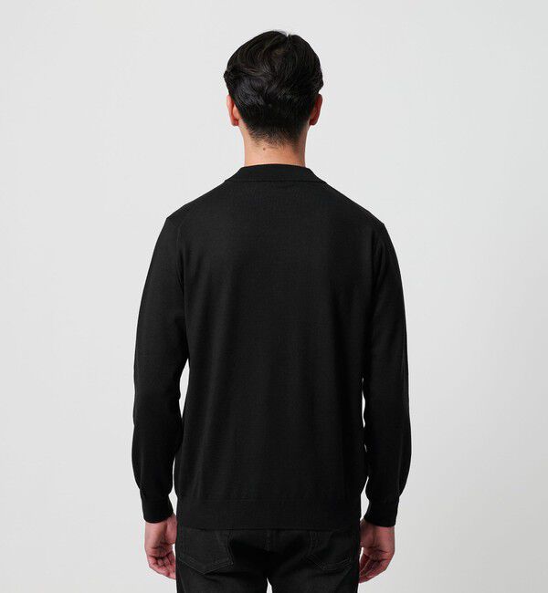BEAUTY&YOUTH UNITED ARROWS「【WEB限定 WARDROBE SMART】マシーンウォッシャブル ウールミックス ジャケット クルーネック」|ニット・セーター|