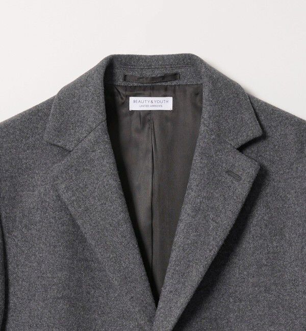 BEAUTY&YOUTH UNITED ARROWS「【WEB限定 WARDROBE SMART】PE メルトン チェスターコート」|チェスターコート|