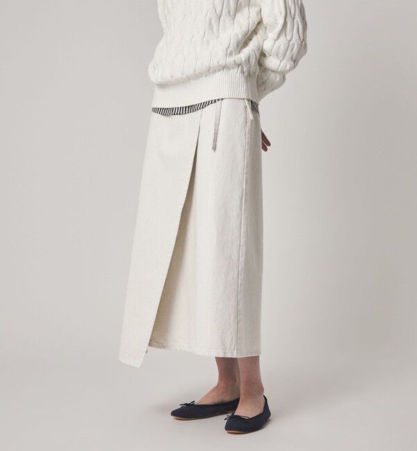 STEVEN ALAN「＜Steven Alan＞コットン ラップ デニムスカート」|スカート|