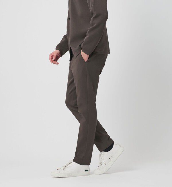 BEAUTY&YOUTH UNITED ARROWS「【WEB限定 WARDROBE SMART】ダブルニット ノープリーツ スラックス パンツ/セットアップ対応	【抗菌・防臭」|スラックス|