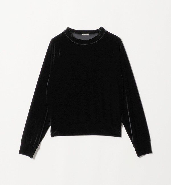 STEVEN ALAN「＜Steven Alan＞ベロア プルオーバー」|Tシャツ・カットソー|BLACK