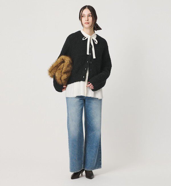 BEAUTY&YOUTH UNITED ARROWS「アルパカブレンド ブークレ ニットカーディガン」|カーディガン|