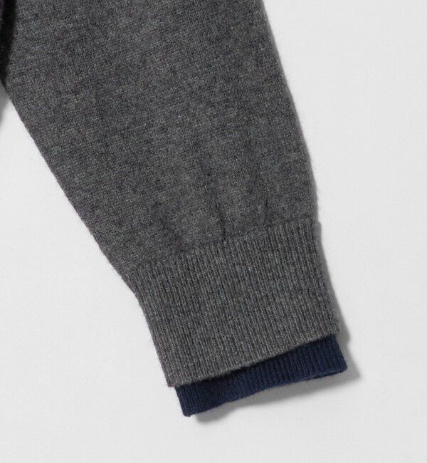 BEAUTY&YOUTH UNITED ARROWS「ウールカシミヤ ２トーン レイヤード ニットプルオーバー」|ニット・セーター|