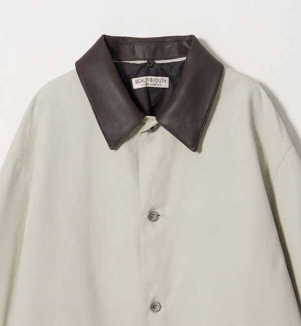 BEAUTY&YOUTH UNITED ARROWS「レザーカラー スムース ダック カバーオール」|その他|