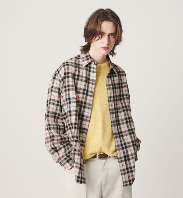 BEAUTY&YOUTH UNITED ARROWS「ウールブレンド チェック レギュラー シャツ GRANDE型」|シャツ・ブラウス|