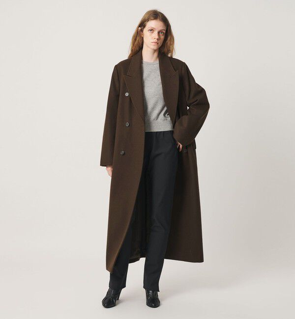 ATTISESSION「＜ATTISESSION＞ビーバー ダブルブレスト ロングコート」|その他|