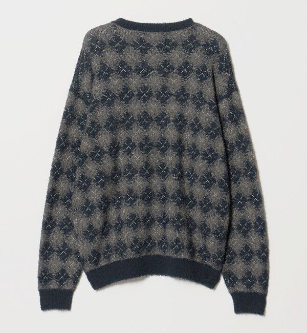 BEAUTY&YOUTH UNITED ARROWS「カールヤーン ブラー パターン クルーネック ニット」|ニット・セーター|