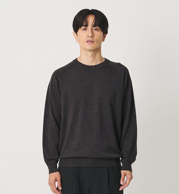 BEAUTY&YOUTH UNITED ARROWS「SUPER130 ウール クルーネック ニット ウォッシャブル」|ニット・セーター|