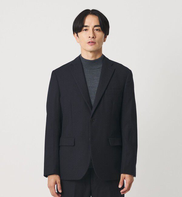 BEAUTY&YOUTH UNITED ARROWS「ストレッチ サキソニー 2ボタン ジャケット セットアップ対応」|テーラードジャケット|
