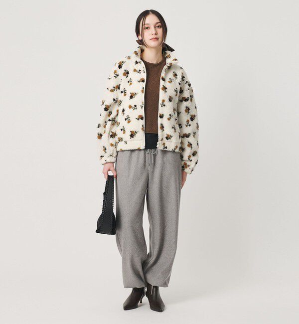 BEAUTY&YOUTH UNITED ARROWS「ジャガード スタンドカラー ボアブルゾン」|その他|