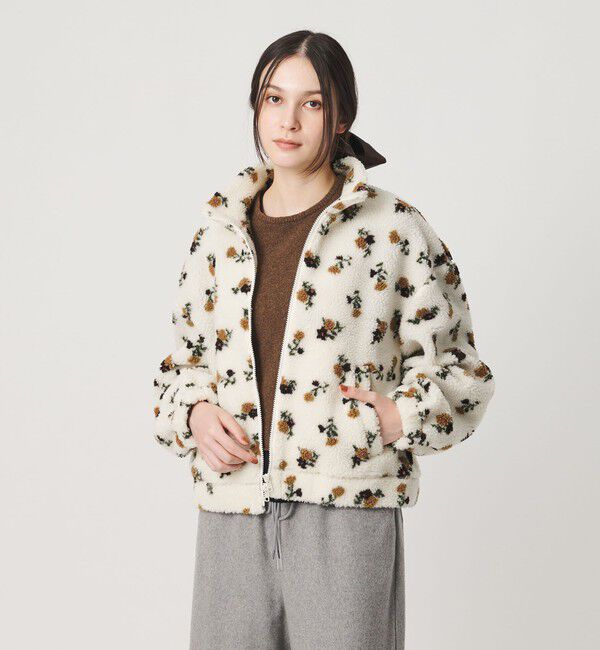 BEAUTY&YOUTH UNITED ARROWS「ジャガード スタンドカラー ボアブルゾン」|その他|