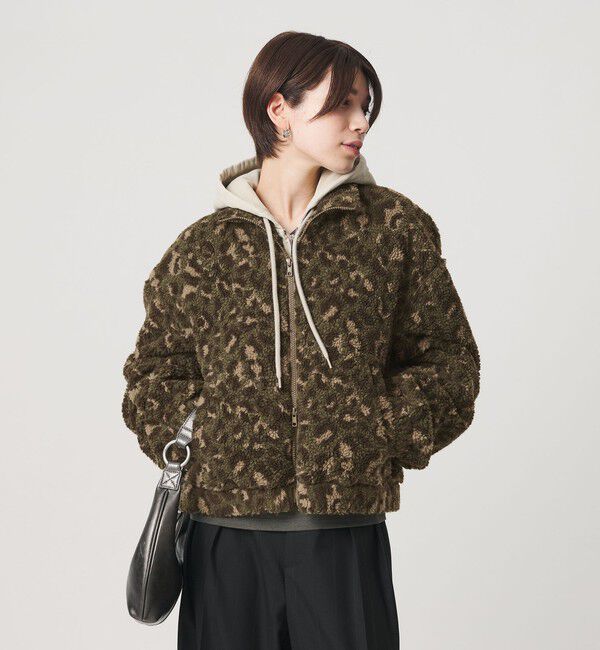 BEAUTY&YOUTH UNITED ARROWS「ジャガード スタンドカラー ボアブルゾン」|その他|