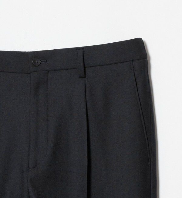 BEAUTY&YOUTH UNITED ARROWS「ストレッチ ウールブレンド ワンプリーツ テーパード パンツ NO.5 セットアップ対応」|チノ|