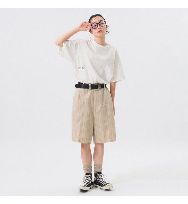 BEAMS SELECTION for WOMEN「【別注】WAREHOUSE & CO. / ステンシル13 Tシャツ」|Tシャツ・カットソー|