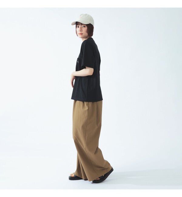BEAMS SELECTION for WOMEN「DANTON / ポケット Tシャツ　26SS 洗濯可 ロゴオーバーサイズ リラックス メンズライク ダントン」|Tシャツ・カットソー|