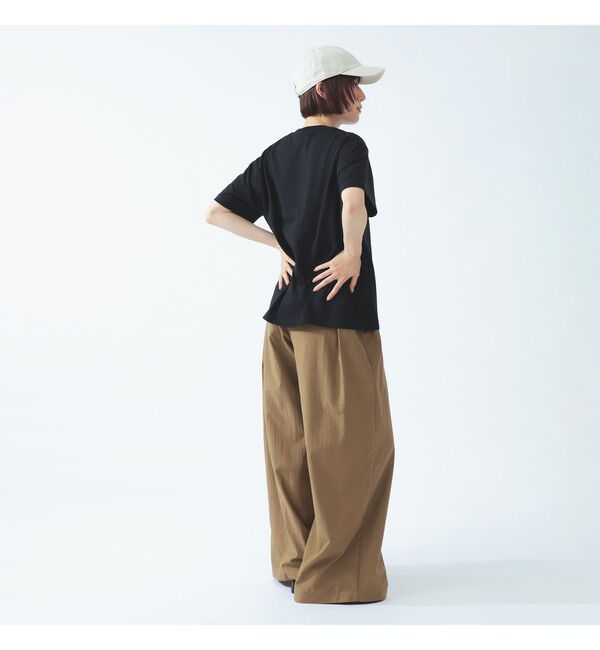 BEAMS SELECTION for WOMEN「DANTON / ポケット Tシャツ　26SS 洗濯可 ロゴオーバーサイズ リラックス メンズライク ダントン」|Tシャツ・カットソー|