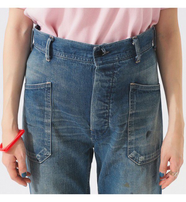 BEAMS SELECTION for WOMEN「【別注】BUZZ RICKSON'S / USN デニム トラウザーズ」|チノ|