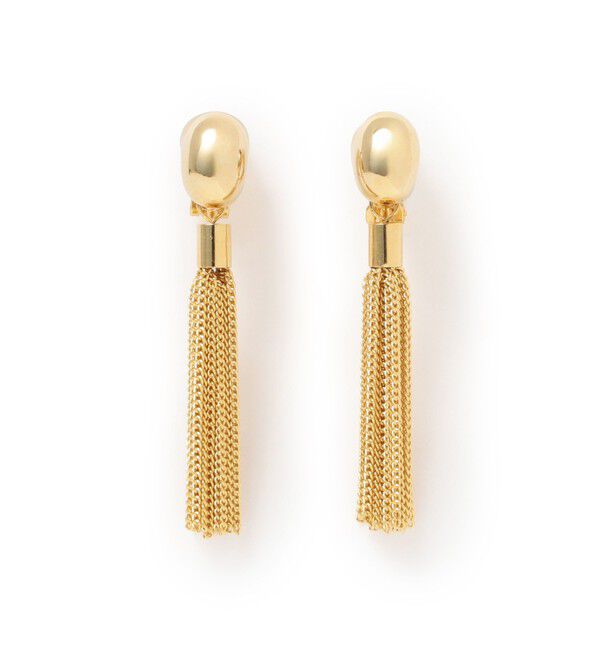 Demi-Luxe BEAMS 「オーバル タッセル イヤリング」|イヤリング|