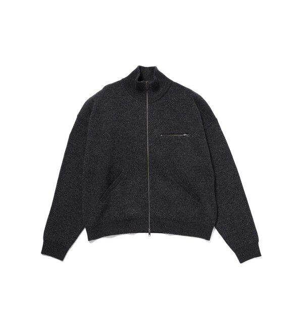 BEAMS「9G ダブルフェイス フルジップ ニット」|ニット・セーター|