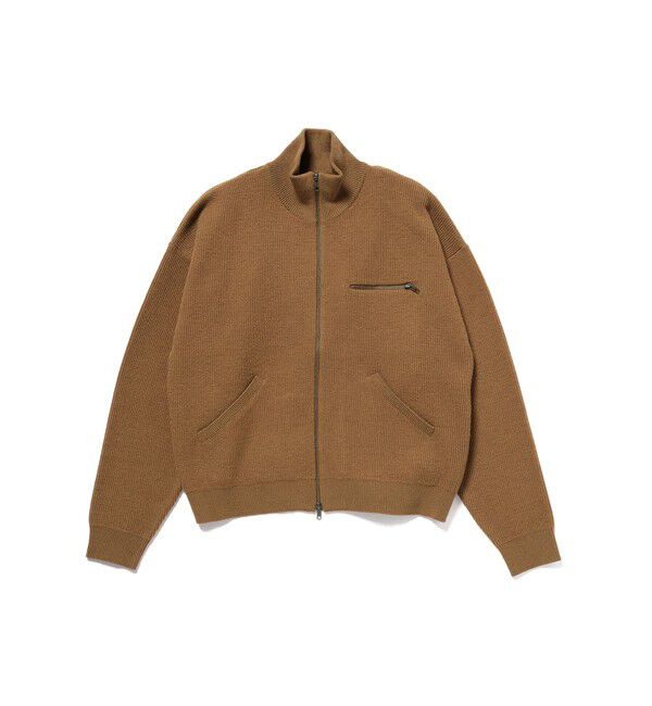 BEAMS「9G ダブルフェイス フルジップ ニット」|ニット・セーター|