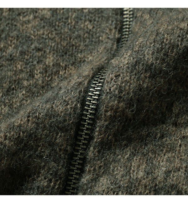 BEAMS「7G グラデーション ジップ カーディガン」|ニット・セーター|