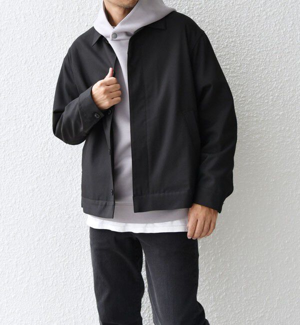 SHIPS any「SHIPS any: 〈手洗い可能〉 ショート ブルゾン 24FW◇」|ブルゾン・スタジャン|