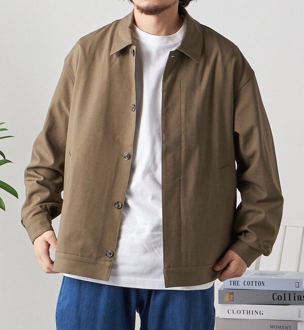 SHIPS any「SHIPS any: 〈手洗い可能〉 ショート ブルゾン 24FW◇」|ブルゾン・スタジャン|