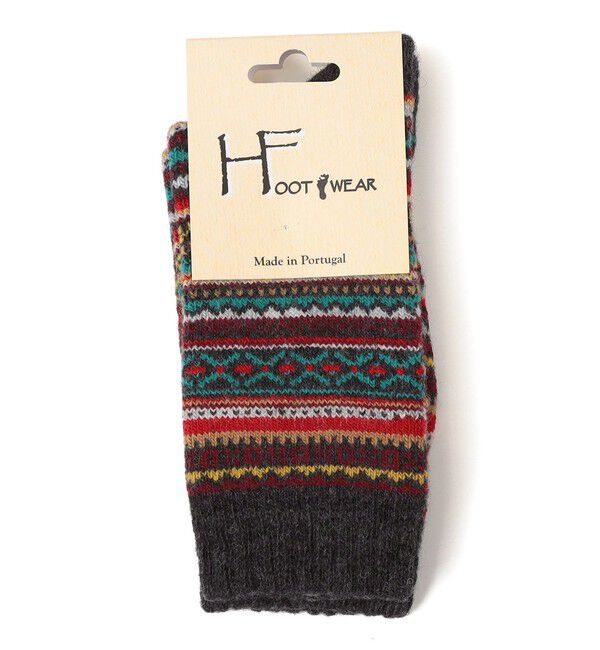 SHIPS any「H FOOT WEAR: フェアアイル ソックス」|ソックス|ダークグレー