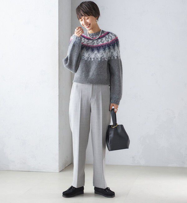 SHIPS for women「〈手洗い可能〉ストレート センタープレス トラウザーズ」|その他|