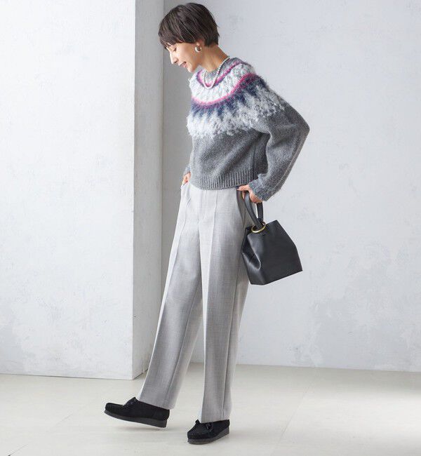 SHIPS for women「〈手洗い可能〉ストレート センタープレス トラウザーズ」|その他|