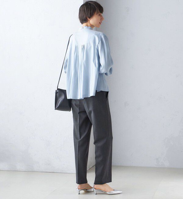 SHIPS for women「〈手洗い可能〉ストレート センタープレス トラウザーズ」|その他|