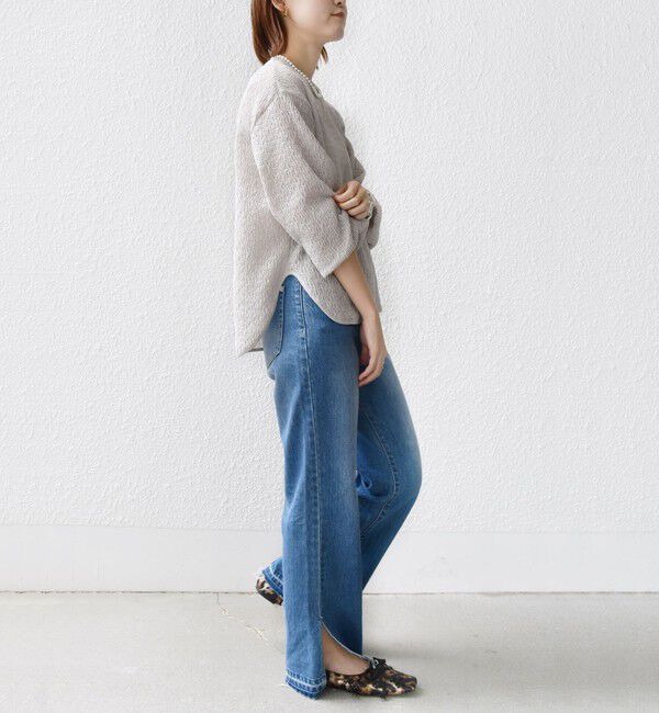 SHIPS for women「【WEB限定】〈手洗い可能〉ランダムブルーゼ ロングスリーブ プルオーバー」|プルオーバー|