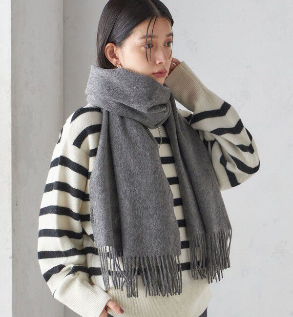 SHIPS for women「ウール カシミヤ ウォッシャブル ストール」|マフラー|