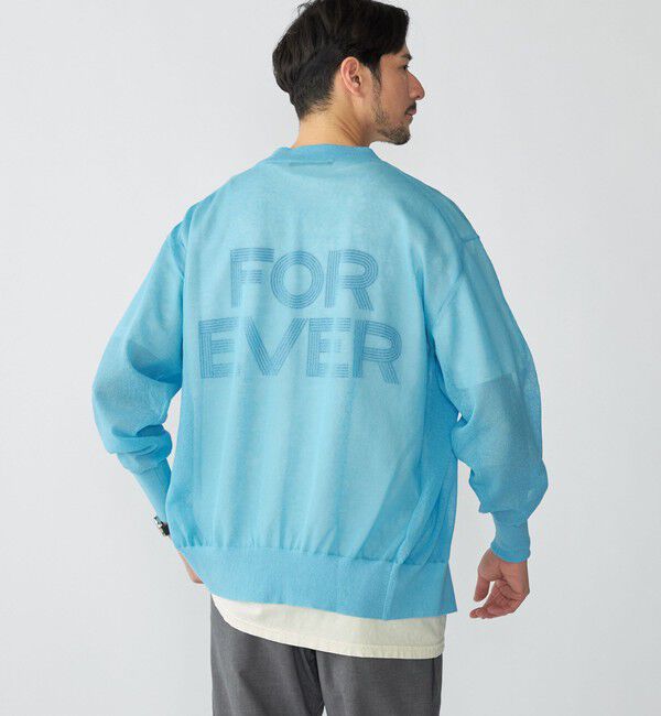 SHIPS「BENCH MARKING SHIRT: シアー ニット Vカーディガン」|カーディガン|