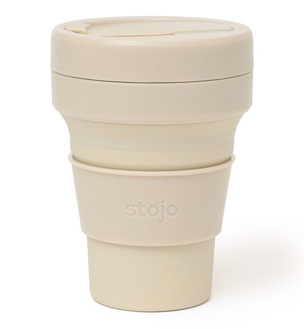 SHIPS any「stojo: 折りたたみ式 ポケット カップ」|グラス・マグカップ|ナチュラル