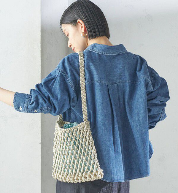 SHIPS for women「The Bagmati:オーガンジー 巾着 マクラメ バッグ」|ショルダー・メッセンジャー|