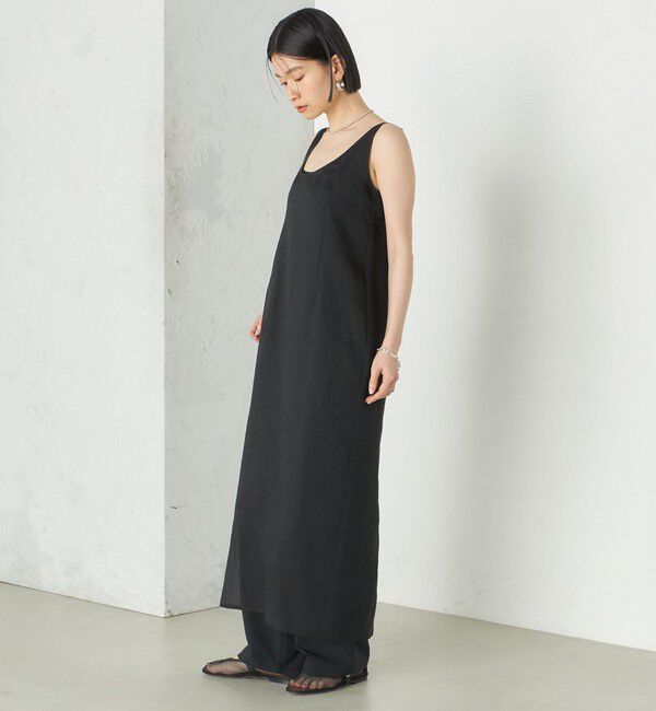 SHIPS for women「《予約》Wai＋:〈手洗い可能〉オーガンジー ノースリーブ 2WAY ワンピース」|ワンピース|