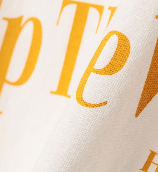 SHIPS for women「【SHIPS別注】81BRANCA: 5分袖 ロゴ TEE」|Tシャツ・カットソー|