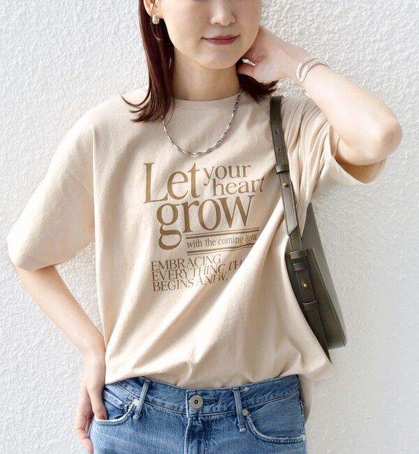 SHIPS for women「【SHIPS別注】81BRANCA: 5分袖 ロゴ TEE」|Tシャツ・カットソー|