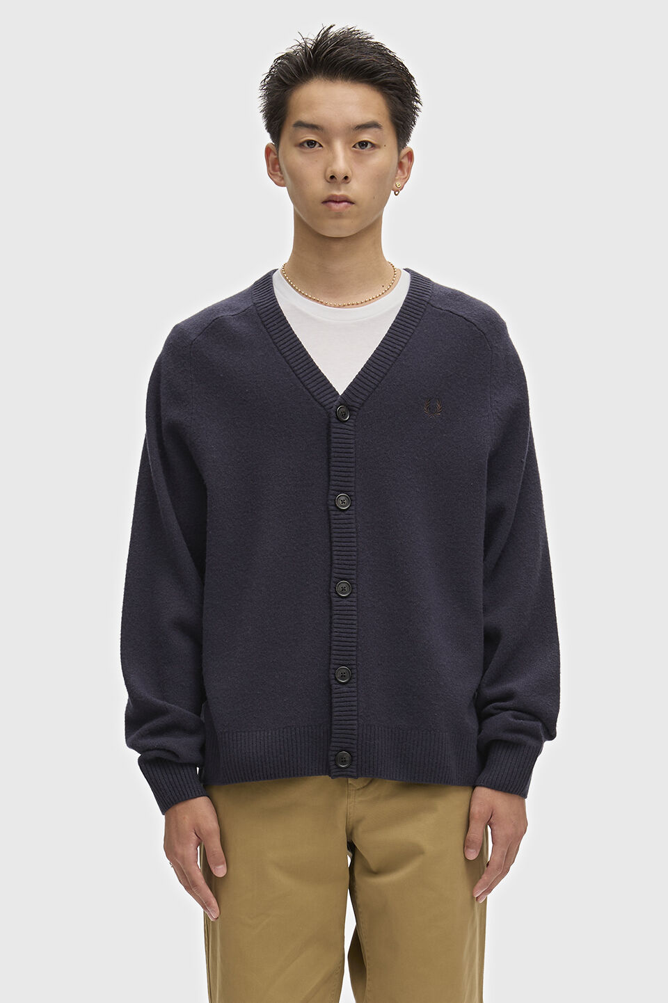 FRED PERRY 「FRED PERRY／Saddle Sleeve Cardigan／サドルスリーブカーディガン」|カーディガン|