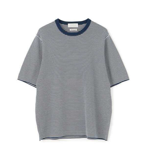 TOMORROWLAND MENS「TOMORROWLAND tricot シーアイランドコットン クルーネックプルオーバー」|ニット・セーター|66 ブルー系