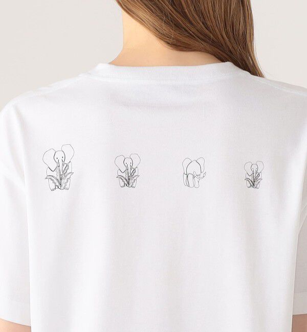 CABaN「ドライスビンコットン ELEPHANTマーチエンブロイダリーTシャツ」|Tシャツ・カットソー|