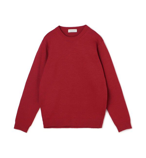TOMORROWLAND MENS「TOMORROWLAND tricot メリノベーシック クルーネックプルオーバー」|ニット・セーター|35 レッド