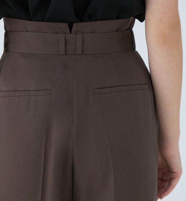 Ballsey「セルロースツイル ハイウエストテーパードパンツ」|その他|