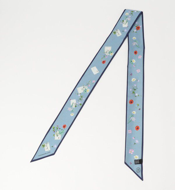 TOMORROWLAND GOODS「ATELIER TOMORROW FLOWER LETTER シルク タイスカーフ」|バンダナ・スカーフ|
