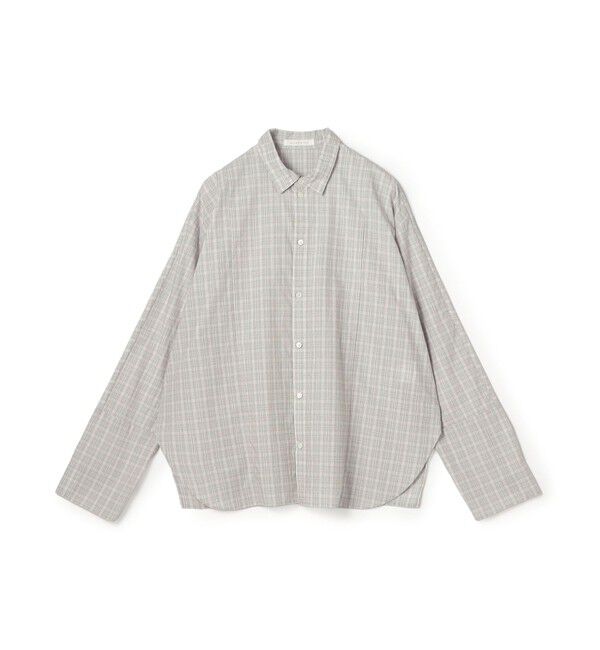 GALERIE VIE「コットンタイプライター ロングスリーブシャツ」|シャツ・ブラウス|14 グレー系