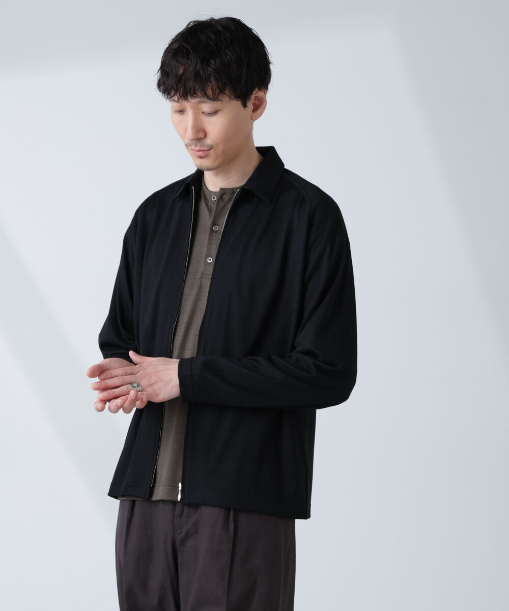 NANO universe「「ALL-DAYS COMFORT 100% WOOL」 ZIPプルオーバー」|Tシャツ・カットソー|