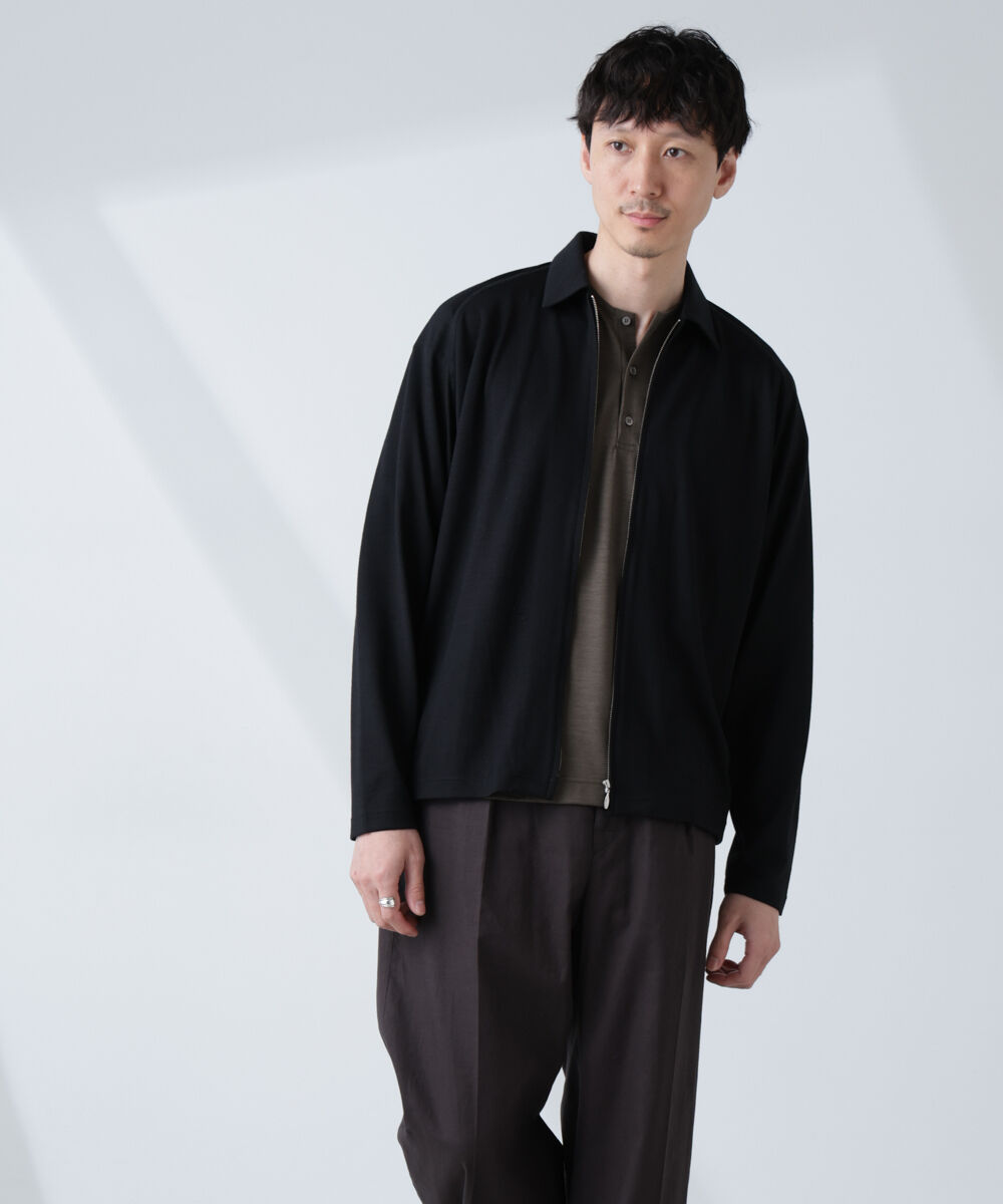 NANO universe「「ALL-DAYS COMFORT 100% WOOL」 ZIPプルオーバー」|Tシャツ・カットソー|